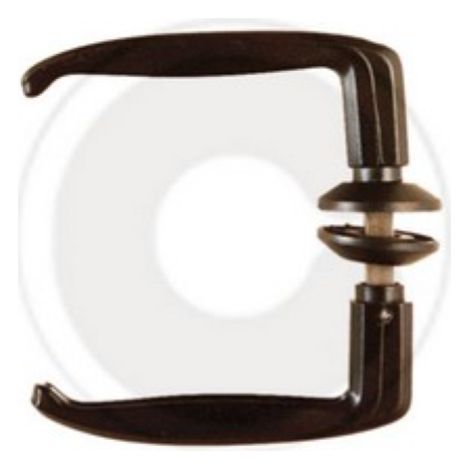poignA e noire avec vis A tA te en zamak carrA mm 8 poignA es pour portes de porte