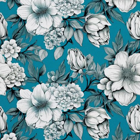 Tela decorativa para exteriores Oxford - Motivo floral I DX5571 (1/5)