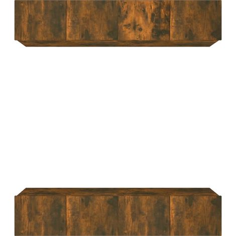 Maison Exclusive - TV-Schränke 4 Stk. Räuchereiche 80x30x30 cm Ho