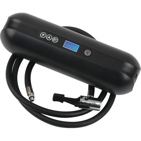 Plombservice – Gonfleur électrique sur batterie – Vase d'expansion 1m flexible – Affichage digital de pression – Chargeur USB inclus