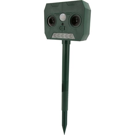 Wasserdichter, solarbetriebener Ultraschall- und Vogelabwehrapparat mit Sensor, ideal für Landwirtschaft und Garten. (1/5)