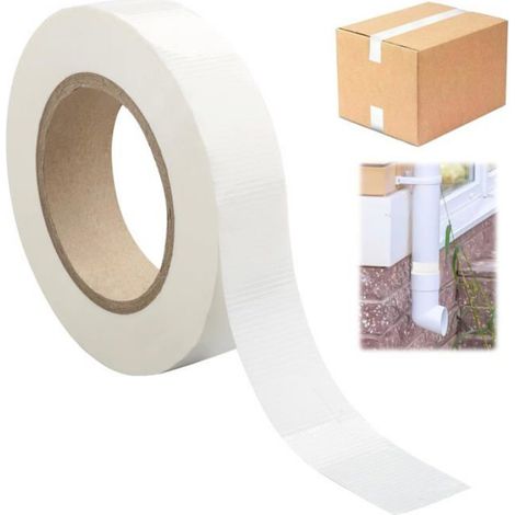 Ruban adhésif de réparation étanche - - 30 mm x 50 m - Blanc - Imperméable - Résistant aux UV - Usage polyvalent (1/5)