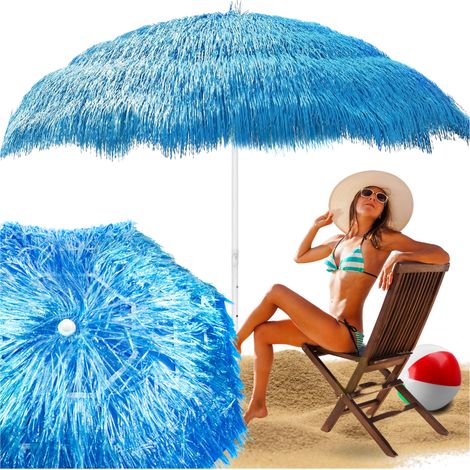 Hawaiianischer Garten-Strand-Sonnenschirm für Balkon/Terrasse, Schnüre, Strandblau (1/5)