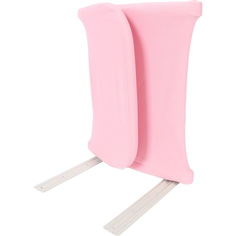 Barrière de lit de sécurité anti-chute pour tout-petits, réglable en hauteur, portable et pliable, compatible avec les lits bébé et les lits doubles (Roseate). (1/5)