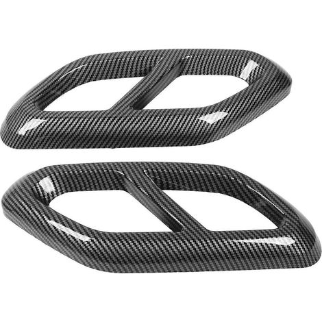 Stück Auspuffrohr-Schalldämpferabdeckungen in Carbonfaser-Optik, links/rechts, Ersatz für Mercedes-Benz GLC-Klasse X254