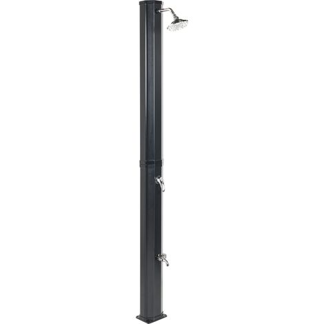 Ducha solar independiente de exterior PVC con energía solar negro Topocalma (1/5)