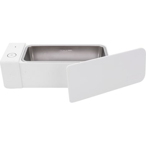 Nettoyeur Ultrason Portable 600ml pour Bijoux et Accessoires en Acier Inoxydable, Alimentation 12V/220V