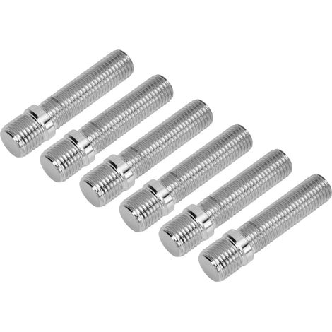 20 pièces goujons de roue allongés 58mm adaptateur conversion moyeux 41mm tige acier zingué M14x1.5-M12x1.5 (1/5)