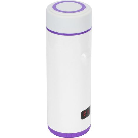 360 ml Edelstahl-Isolierflasche mit intelligentem LED-Display, 3 Temperaturstufen, lila Wasserflasche (1/5)