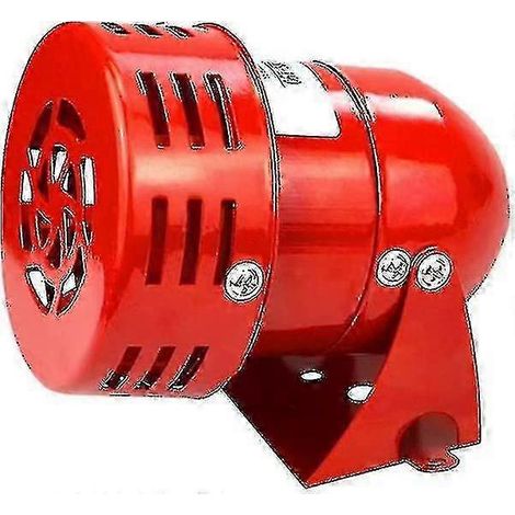 Alarma exterior potente de 220 V, sirena de 120 dB, conducto de motor rojo, bocina de metal para la industria de alarmas para barcos Ruikalucky TAO Chumian 25-26 (1/5)
