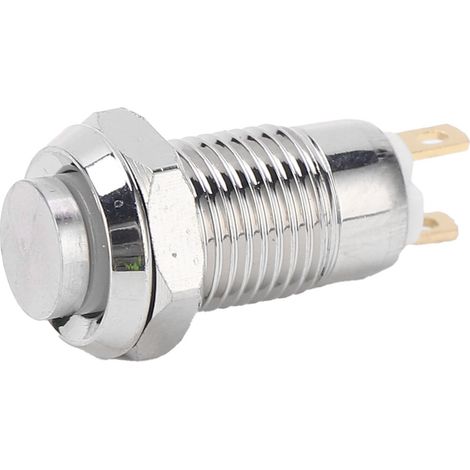 8 mm wasserdichter Momenttaster, Edelstahl-Starttaster, 3 V (1/5)