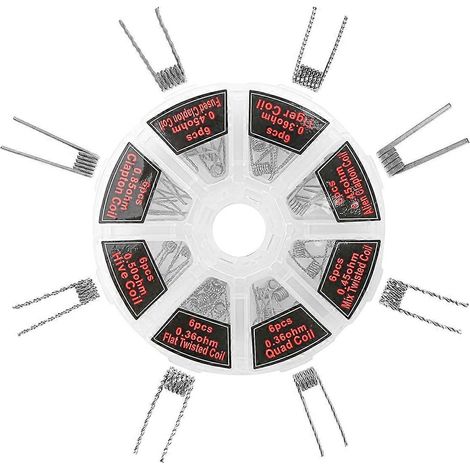 Ensemble de 48 bobines simples de fil chauffant en fer-chrome-aluminium (1/5)