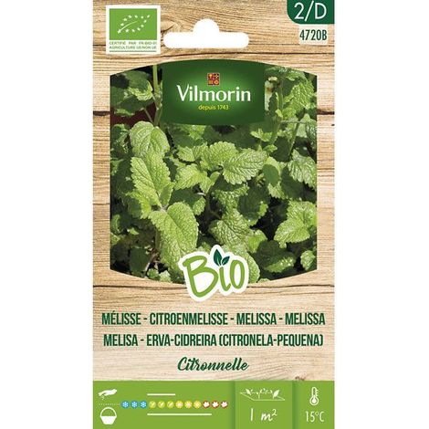 Vilmorin Garden Bio Seeds of Melisana sur 1 GR