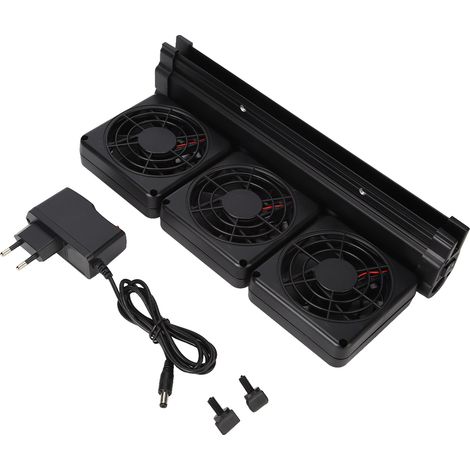 Ventilateur de refroidissement pour aquarium, vitesse réglable, installation facile, pince à fixation, sans danger pour réservoir à poissons. (1/5)