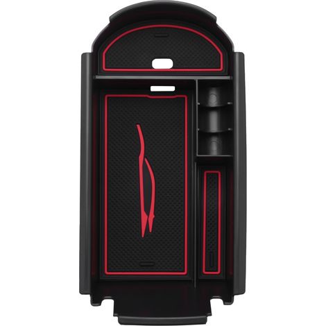 Accesorios de estilo de plástico para interiores de automóviles Caja de almacenamiento para reposabrazos interior Organizador Estuche contenedor Bandeja para C-HR Chr (1/4)