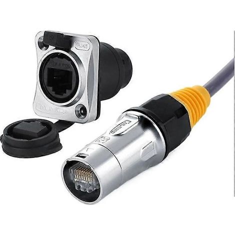 Connecteurs réseau RJ45 étanches IP67 (2024) / Fiche et prise Ethernet RJ45 étanches pour usage extérieur (1/5)