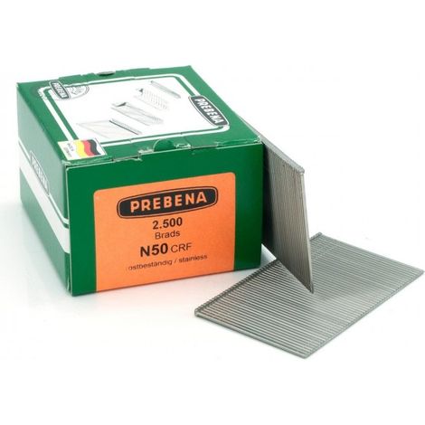Stauchkopfnägel 50mm rostfrei Nägel Prebena N Paslode F16 Makita DBN600Z Haubold SKN16 BR-04 2,5M P-EN11259