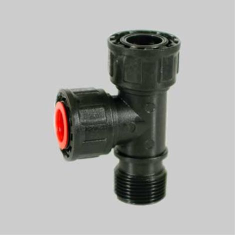 Tee con guarnizione or 1"x1"x1" (50 pezzi) IRRITEC (1/2)