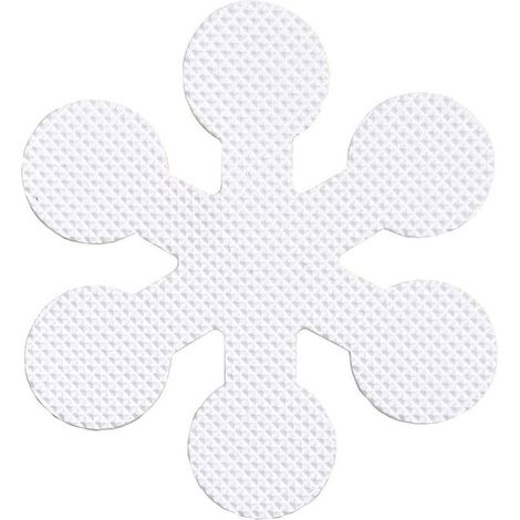 Sollbry 12 Stück Anti-Rutsch-Aufkleber für Badewanne und Dusche, Schneeflocken-Aufkleber, rutschfest, schützt effektiv Säuglinge und Schwangere (8 cm) (1/5)