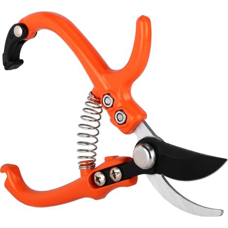 Sécateur de Jardin - Secateur de Jardinage et Cisaille à Haie en Acier Carbone - Cisailles Outils pour la Taille de Haies et Gazon (1/5)