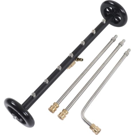 4000PSI 2 in 1 High Pressure Washer Bearing Train Cleaner for Balcony Yard Water Mop Surface Cleaner Under Car with 3 Extension Sticks (1/5)