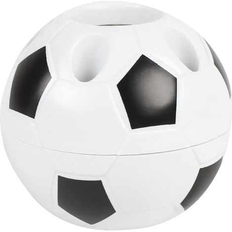 Stiftehalter-Aufbewahrungsbox im Fußball-Design, fußballförmiger Stiftehalter, Aufbewahrungsbox für Bürostifte, Bleistifte, Zahnbürsten, Bürsten