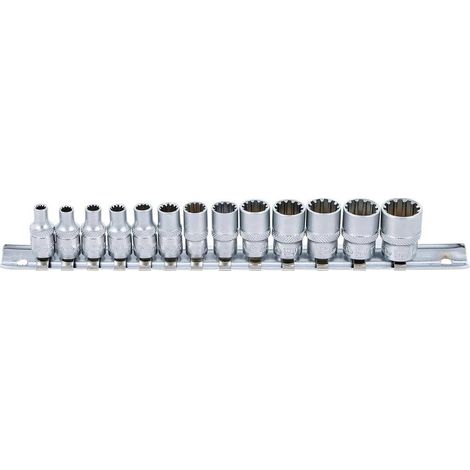 Jeu de Douilles Gear Lock 6,3 mm 13 pcs - Acier Résistant - Précision et Durabilité, Pro - D-Work (1/5)
