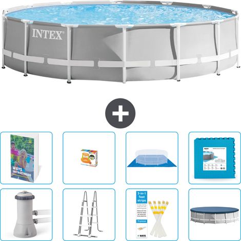 Prism Frame Pool Rund - 427x107 cm - 9-teilig S570