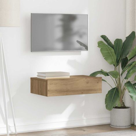 TV-Schrank mit LED-Leuchten Artisan-Eiche 60x35x15,5 cm (1/5)