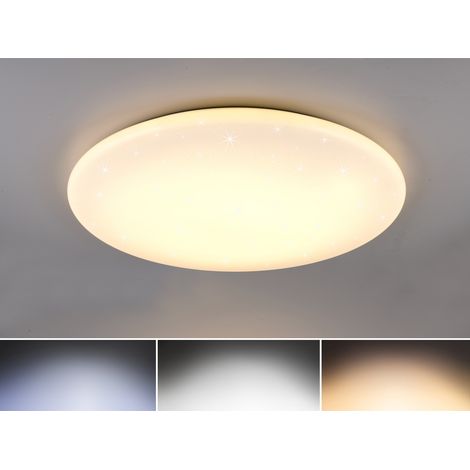 Große LED Deckenleuchte NAGANO extra hell, dimmbar mit Fernbedienung, Ø 79cm (1/5)