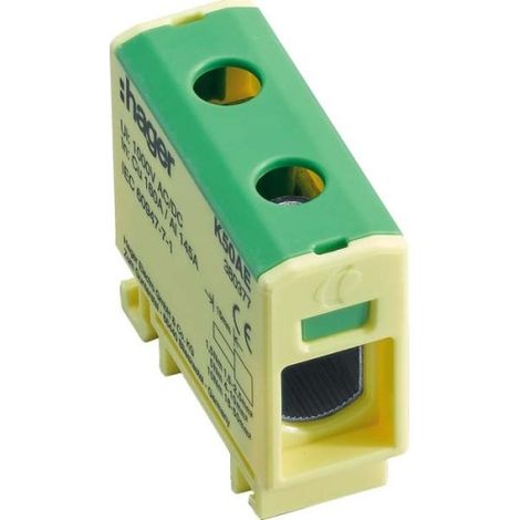 HAGER K50AE ANSCHLUSSKLEMME FÜR ALUMINIUM- + KUPFERLEITUNGEN, 2,5-50 QMM, GRÜN GELB