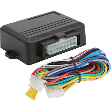 Módulo de control universal de elevalunas eléctricos de 12 V para coches con cubierta térmica de ABS negro para coches de 4 puertas, kit de controlador de elevalunas eléctricos