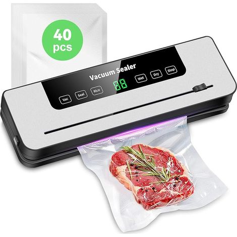 Machine Sous Vide Alimentaire 6 En 1,Y 40 Compris Les Sacs Sous Vide et Tuyau Accessoire,Machine emballage sous vide multifonctionnelle pour Cuisson Sous Vide et Conservation des Aliments Frais