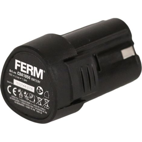 Batterie Li-ion 12 V CDA1094 – Capacité 1.5 Ah – Compatible avec FERM CTM1016, OTM1006, JSM1026 – Rechargement rapide (1/4)