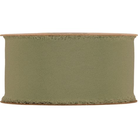 Piovaccari Nastro Organdy Ribbon H 50 Mm 10 Mt Green Lichen