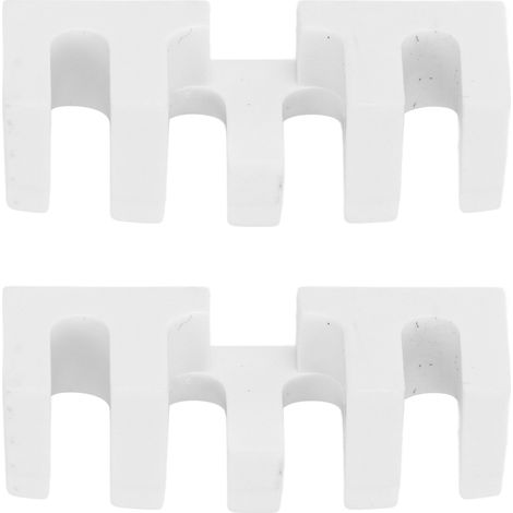 2PCS Écarteur de Cadre pour Raquette de Badminton, Adaptateur de Protection pour Cordage Haute Tension, Outil Blanc (1/5)