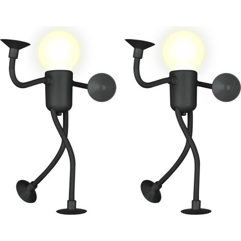 Lampe Nuit Athlète - LED Chaude Réglable - Ventouse Puissante - Pour Chambre Enfant Salle De Bain - Lot De 2 (1/5)