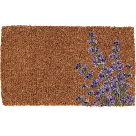 Paillasson Coco Lavande L - Multi - 75 x 45 x H 3 cm - Livraison gratuite