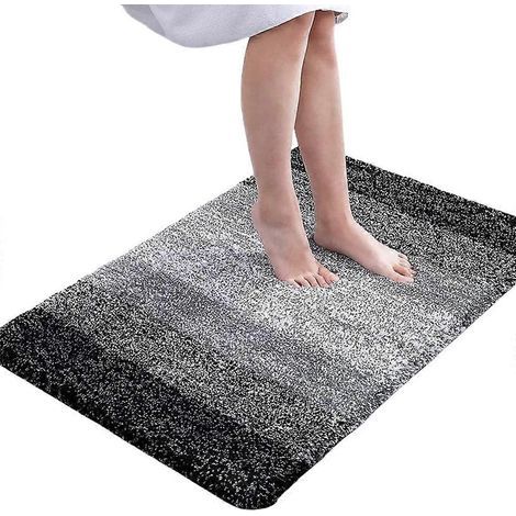 HONORNIC - Tapis de bain de luxe, tapis de bain en microfibre extra doux et absorbant, antidérapant 41 x 61 cm