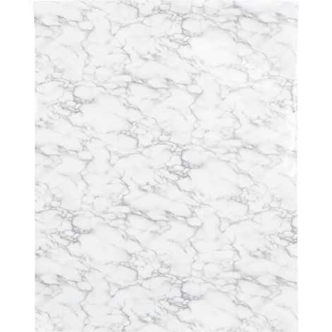 Autocollant auto-adhésif pour meuble blanc marbré 90x500 cm PVC CFW96517 (1/5)