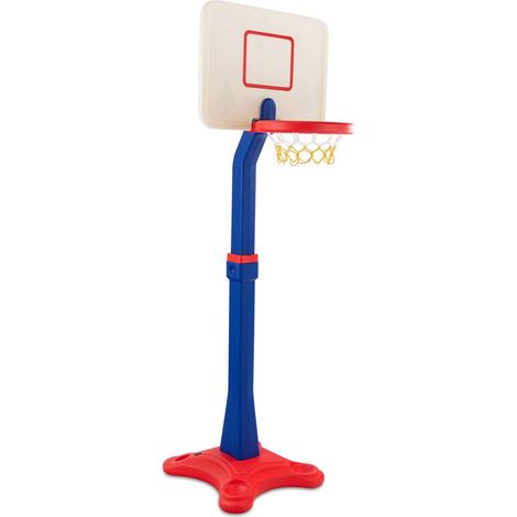 Costway – Support de basket-ball réglable 160-216 cm – Base stable à remplir – Jouet sans plomb ni BPA pour enfants 3-8 ans (1/5)