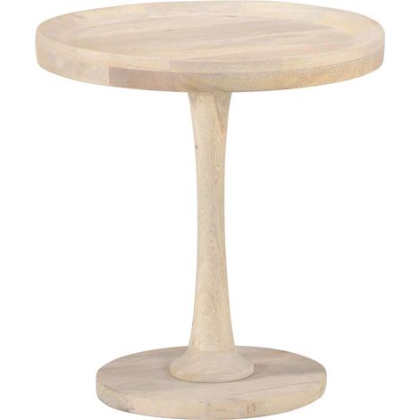 Maison Exclusive - Tavolino di Servizio Ø50x55 cm in Legno Massello di Mango (1/5)