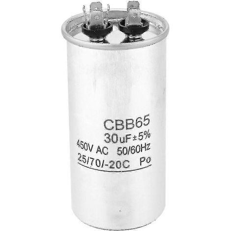 Condensateur de démarrage 30 µF 450 V CBB65 pour compresseur (1/5)