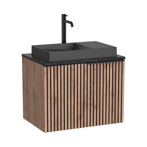 MUEBLE HORIZON 700 1 CJN.+ENC.MARMOLEADA NG+LAV.NG ENC.SKYLINE
