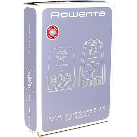 Sacchetti per vuoto zr480 par 6 + filtri per rowenta hoover