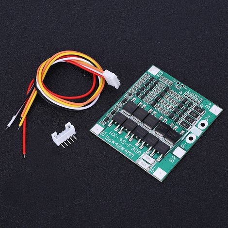 Carte de protection de courant 4S 30A pour circuit imprimé avec équilibrage pour batterie lithium-ion 18650 16,8 V (1/5)