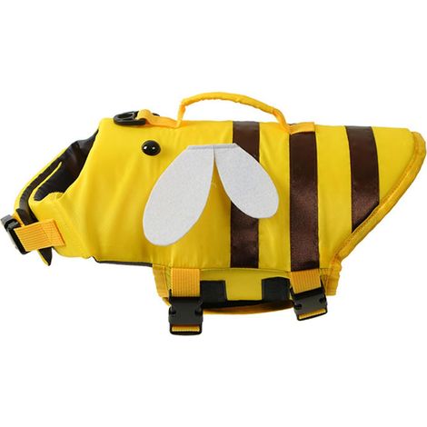 Hunde Schwimmweste Rettungsweste Gelbe Biene S (1/5)