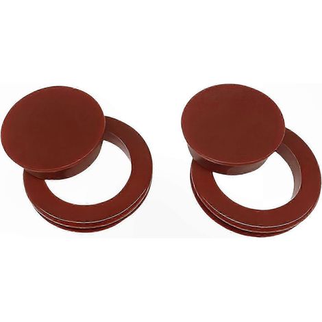 Dicker Silikon-Tischlochstopfen für Sonnenschirme, Befestigungsring, wasserdichte Schutzkappe, geeignet für Gartentische, 2er-Pack, Standarddurchmesser