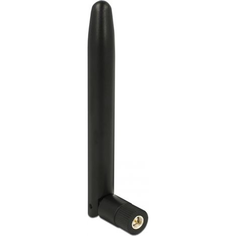 Delock Antena LoRa macho SMA 0,5 dBi omnidireccional con articulaciÃ³n de inclinaciÃ³n negro