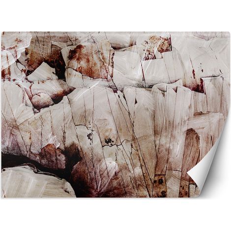 Fototapete Abstrakt Textur Beige Braun 100x70 cm